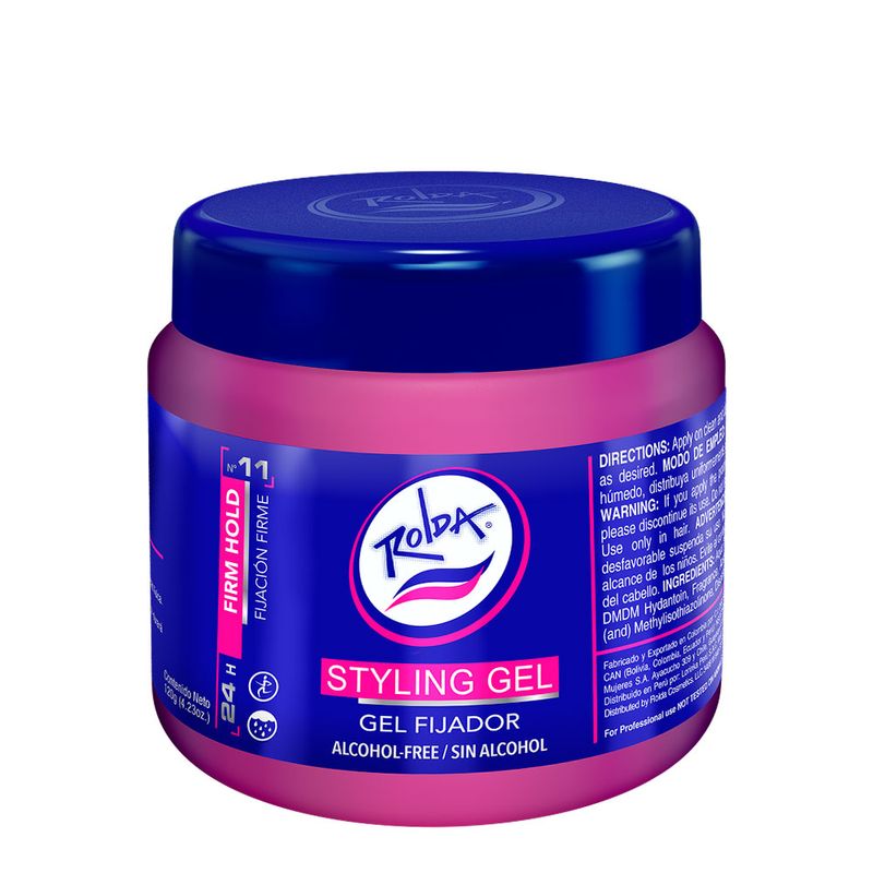 Rolda Gel Fijador sin Alcohol Morado 120 g. 1001314