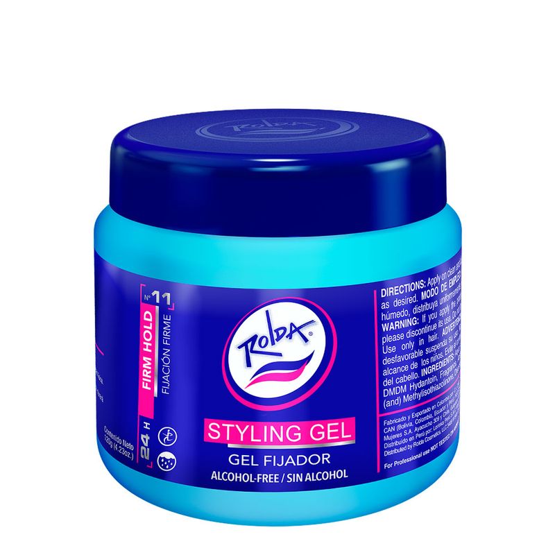 Rolda Gel Fijador sin Alcohol Azul 120 g. 1001321