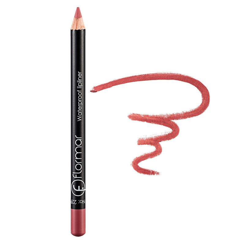 Flormar Waterproof Lipliner/Delineador de Labios Resistente al Agua 229 Tender Cream 0717002-229
