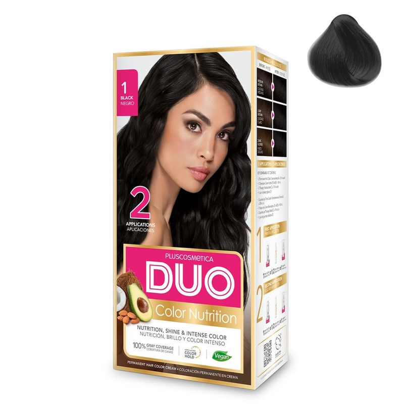 Duo Tinte Duo Color Nutrition Doble Sachet 1.0 Negro 1DUONUT