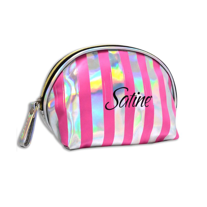 Satine Cosmetiquera Color Rosa con Plateado SA-406