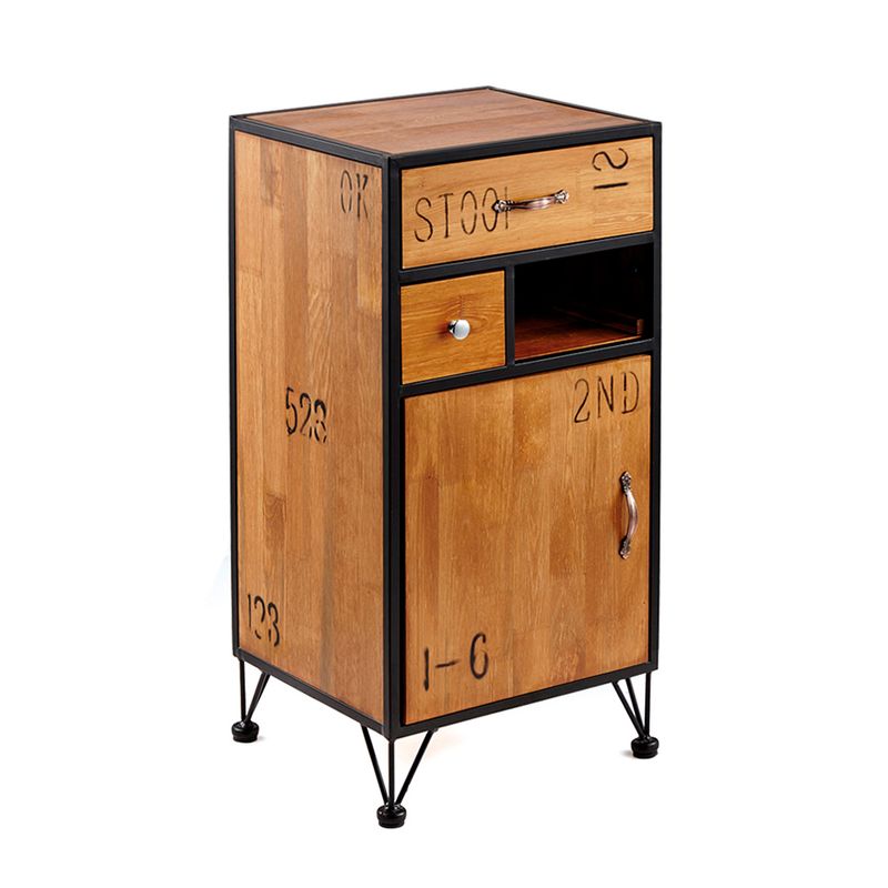 Sileti Organizador para Peluquería Color Café 2 Cajones y Puerta ST-8023