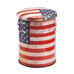 Sileti Banco para Barbería con Almacenamiento Bandera EEUU ST-7601