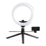 Sileti Aro de Luz Led 8 Pulgadas con Soporte para Mesa ST-9205