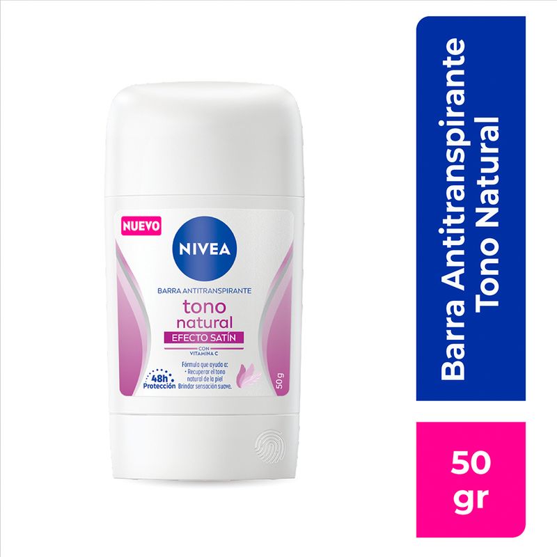 Nivea Desodorante Tono Natural Efecto Satín Barra 50 ml. 2947