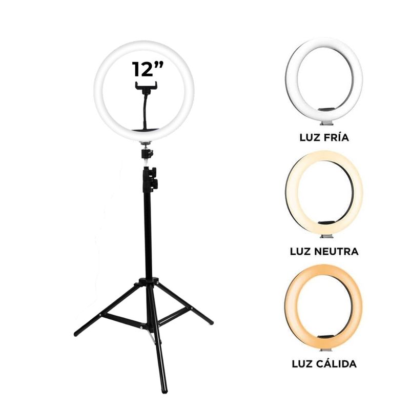 Aro de luz led profesional de 25.4 cm - SLI-VL120 - MaxiTec