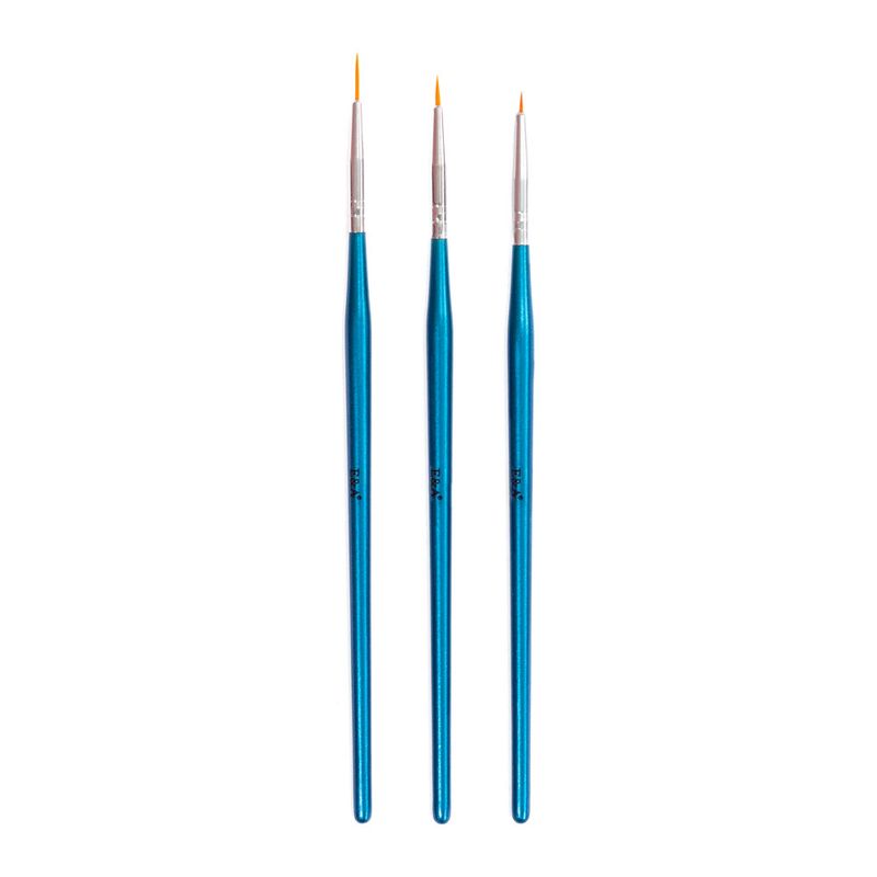 E&A Set de Pinceles para Decoración de Uñas de Gel EAB-04