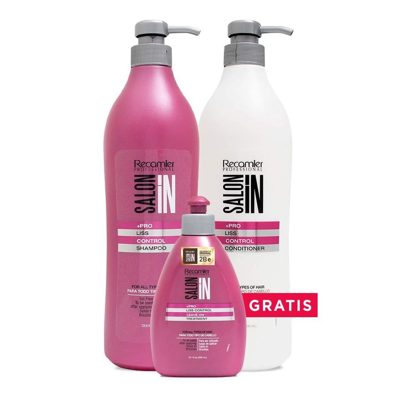 Salon In Liss Control Pack: Shampoo + Acondicionador + Tratamiento 643824