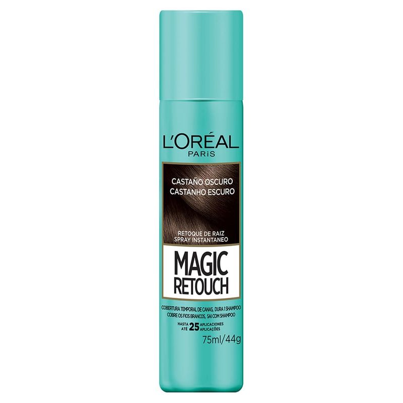 L'oreal Magic Retouch 75 ml. Castaño Oscuro 17406