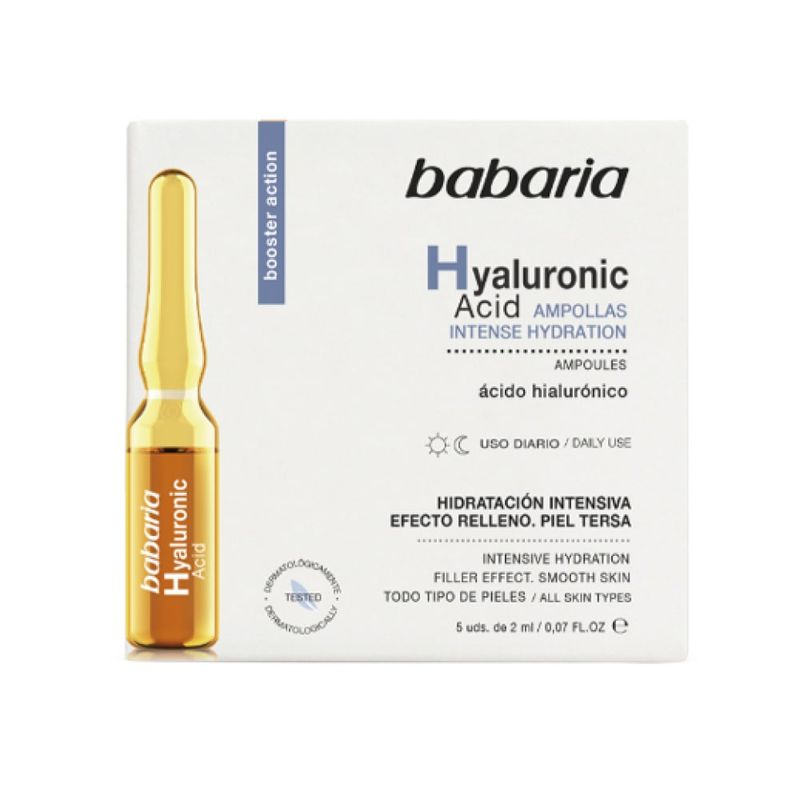 Babaria Ampollas Tratamiento Ácido Hialurónico 2 ml. Caja x 5 und. 100137
