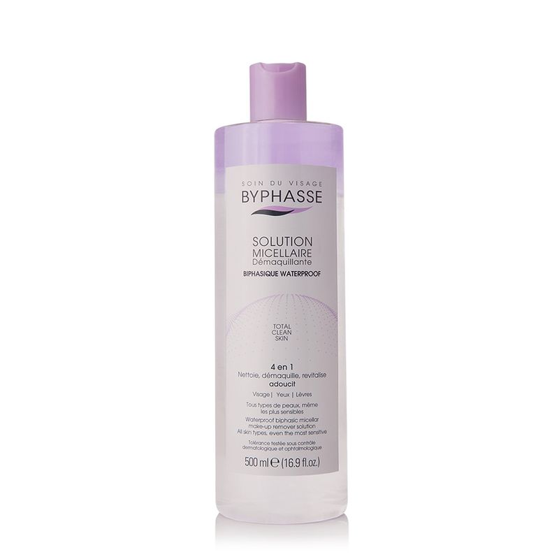 Byphasse Solución Micelar Desmaquillante Bifásica Waterproof 500 ml. 94431