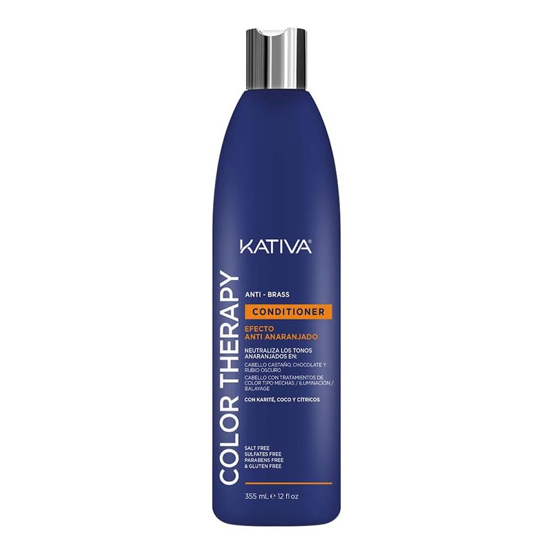 Kativa Color Therapy Acondicionador Anti-Brass Anti-Orange 355 ml. 75058125