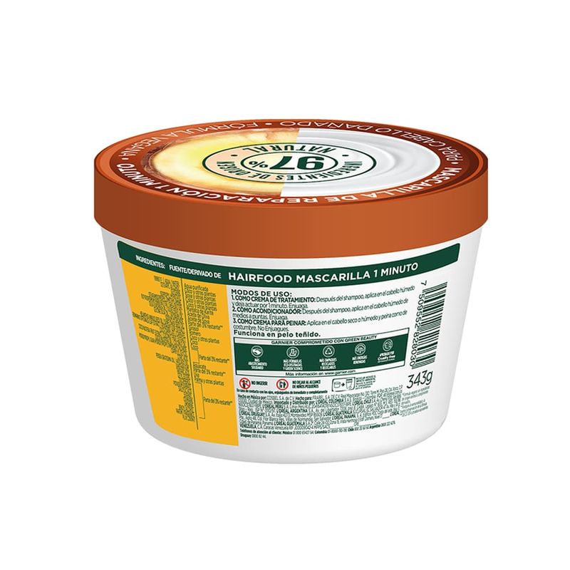 Garnier Fructis Reparación Tratamiento Coco 350 ml. 828030