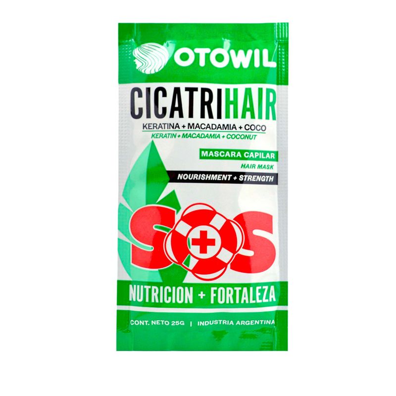 Otowill Cicatrihair Tratamiento Keratina Macadamia & Coco 25 g. 68585