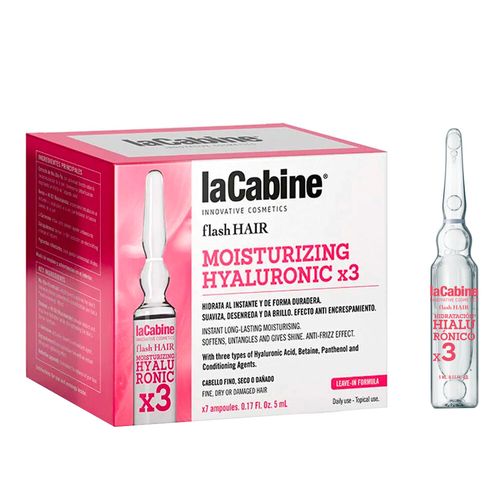 Flash Hair Ampollas Moisturizing Hyaluronic X3