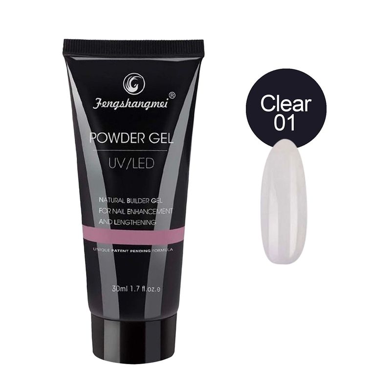 FSM Powder Gel 30 ml. Clear 01 FSM-PG-C