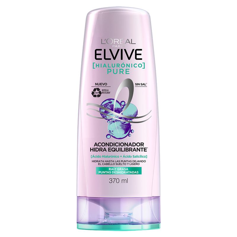 L'oreal Elvive Acondicionador Hialuronico Pure 370 ml. 875010