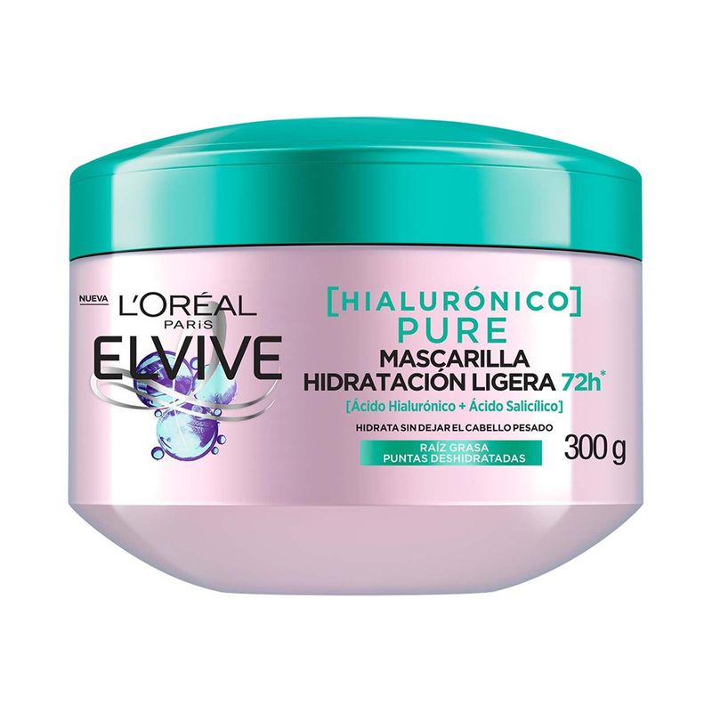 L'oreal Elvive Mascarilla Hialuronico Pure 300g 875409
