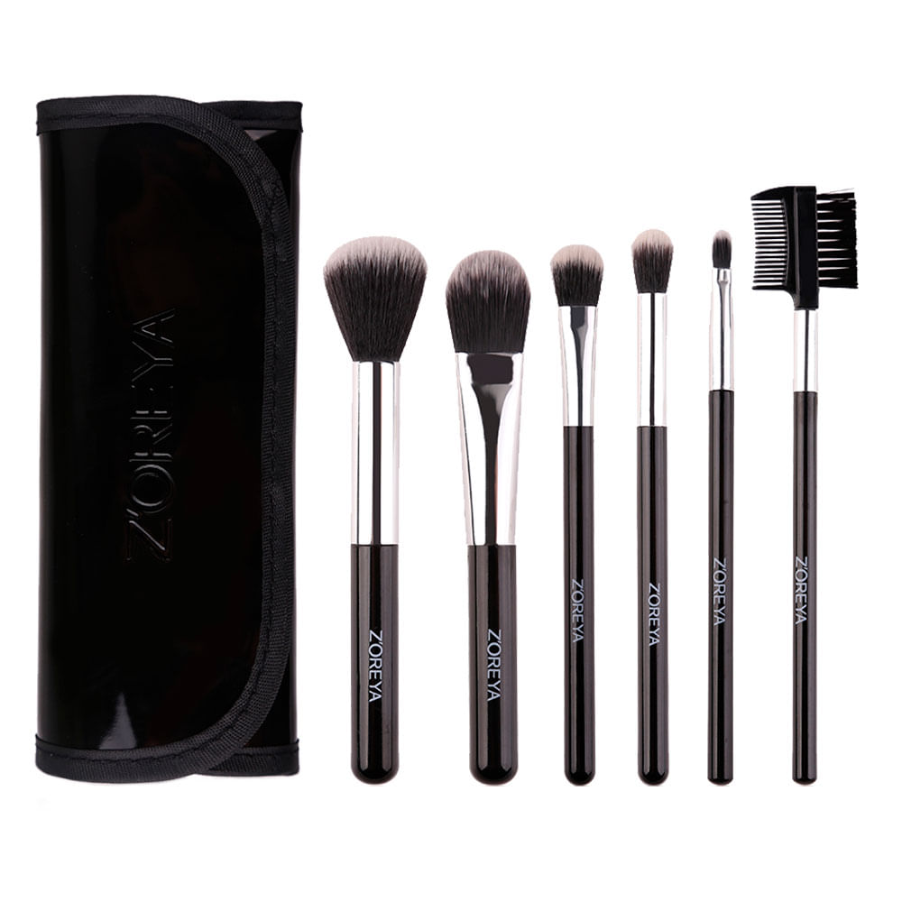 Zoreya Silver Set De Brochas Para Maquillaje Zy 011