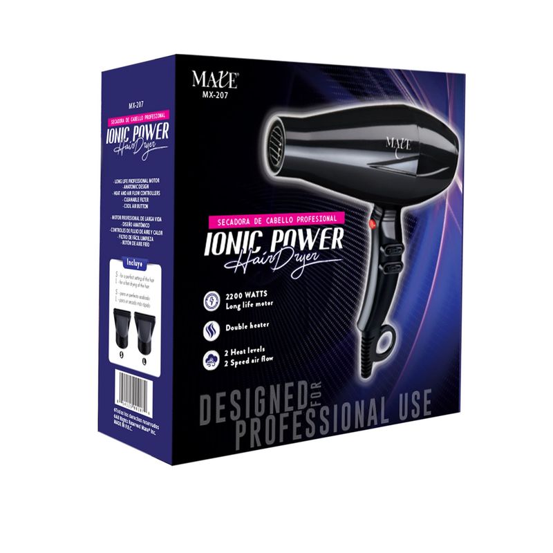 Maxe Secadora de Cabello Profesional 2200W MX-207