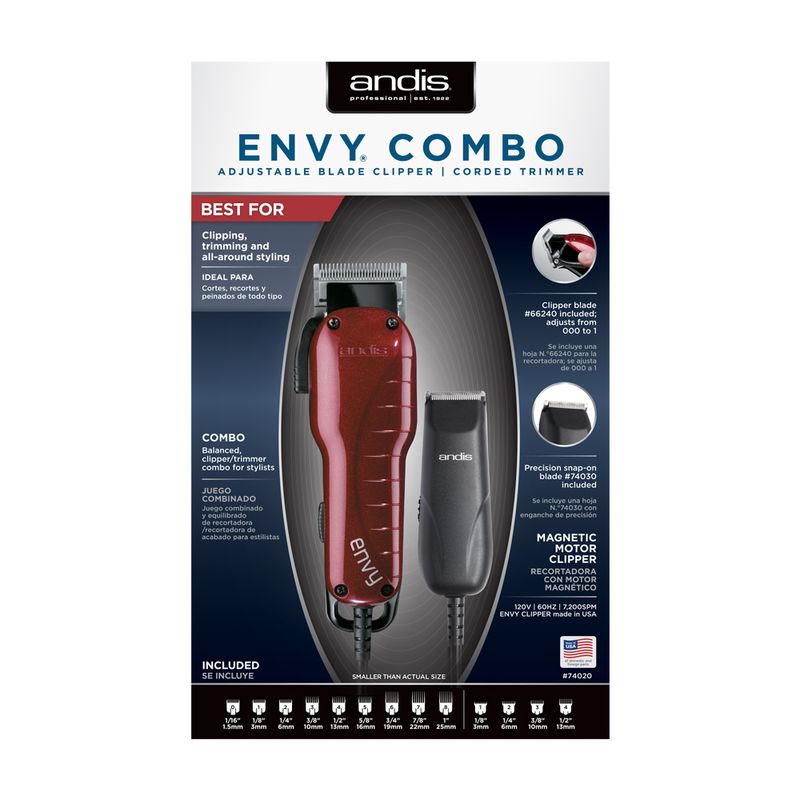 Andis Máquina Recortadora y Patillera Combo 74020