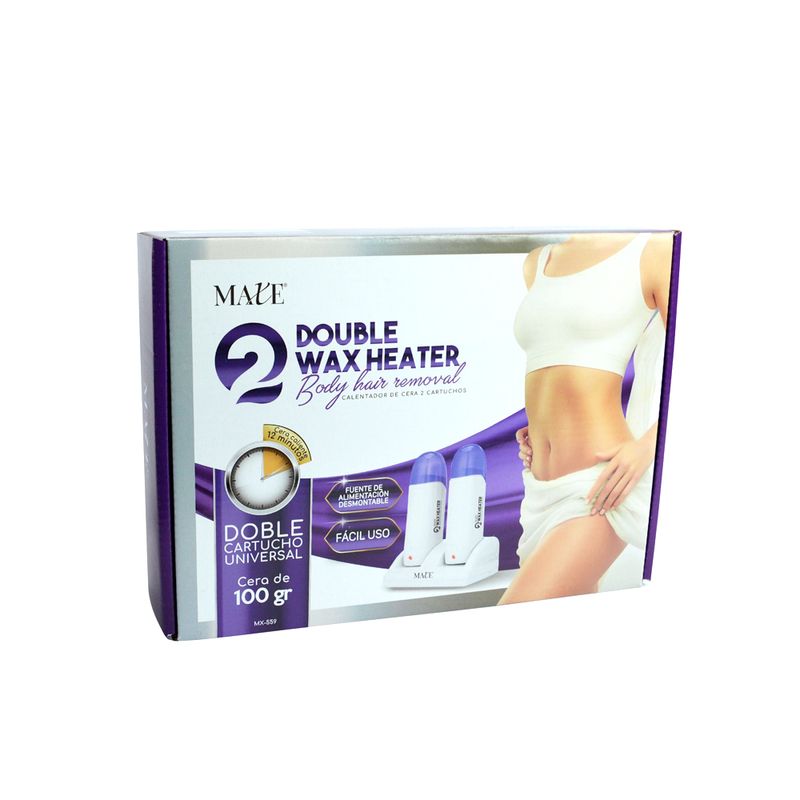 Maxe-Calentador-de-Cera-Doble-Cartucho-Roll-On-MX-559