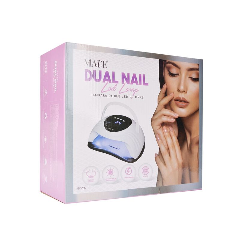 Maxe Dual Nail Lámpara Doble Led de Uñas 120 W MX-705