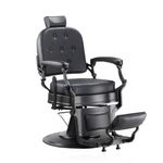 Sileti Sillón Barbaria Negro y Acero Negro ST-2203