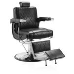 Sileti Sillón Barberia Negro y Acero ST-2205