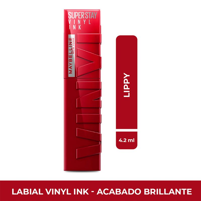 Maybelline Superstay Vinyl Ink/Labial Líquido Brillante Lippy 71047
