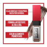 Maybelline Tattoo Studio Brow Styling Gel/Gel para Cejas Deep Brown 25258