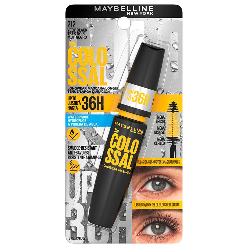 Maybelline The Colossal Longwear Mascara/Máscara de Pestañas Larga Duración 65862