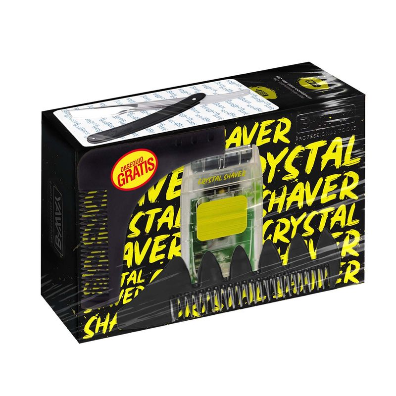 B-WAY Pack Crystal Shaver + Navaja + 2 Peines PBW-02