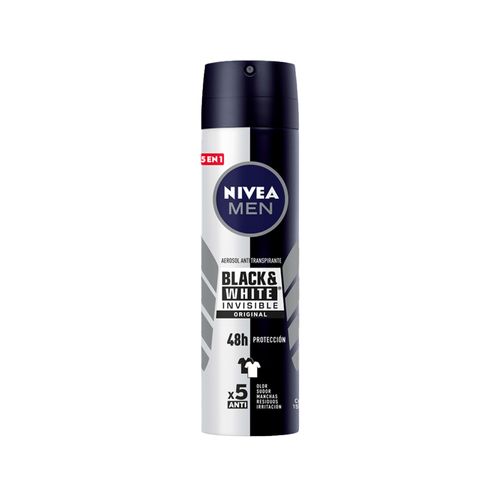 Nivea Men Desodorante Deo Power Invisible Black & White Spray 150ml.