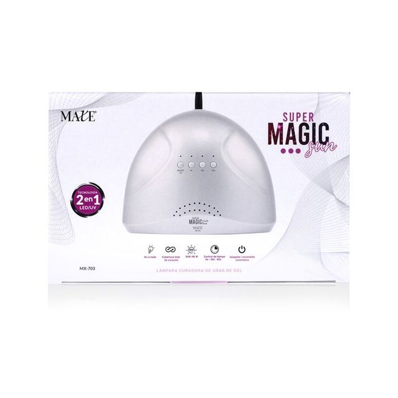 Maxe Lámpara UV para Curado de Uñas 48 Watts Base Metálica MX-703