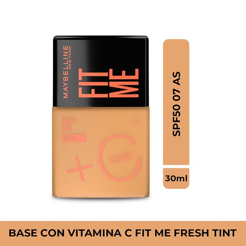 Maybelline Fit Me Fresh Tint Spf50 Base con Vitamina C 30ml.
