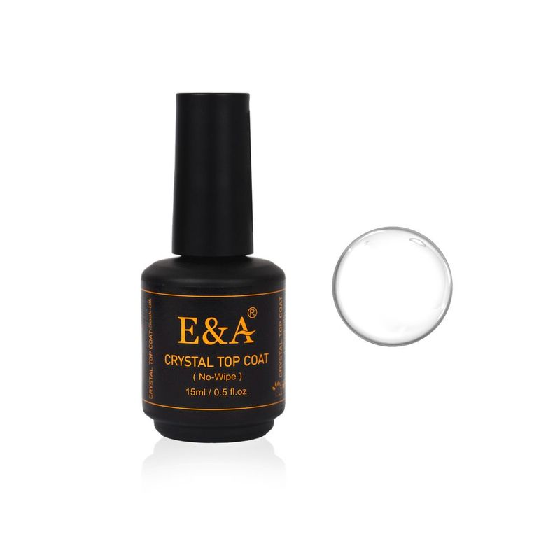 E&A E&A Crystal Top Coat Soak-Off 15ml. EATC-CL
