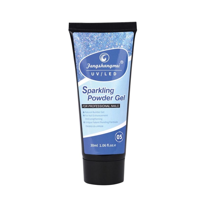 FSM FSM Sparkling Powder Gel UV/LED | PolyGel 30ml. Blue FSM-PG-01