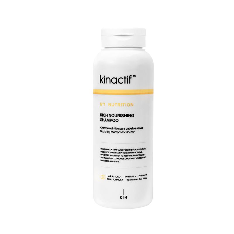 Kin Cosmetics Kinactif N°1 Nutrition Shampoo Nutritivo Cabellos Secos 300ml. 7018036
