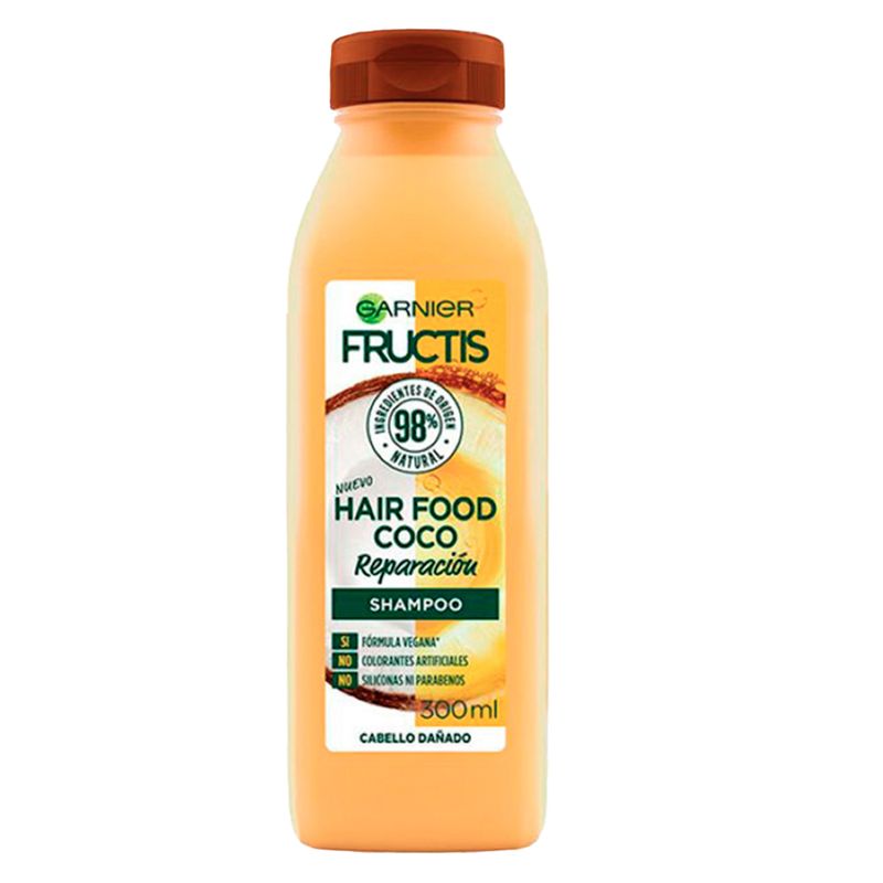 Garnier Garnier Fructis Hair Foods Shampoo Reparación Coco 300ml. 44191