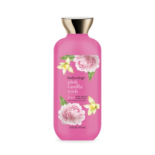 Bodycology Gel de Baño 2 en 1 Pink Vanilla Wish 473ml.