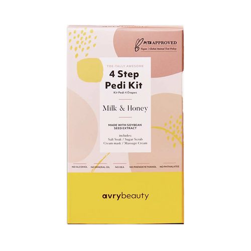 Avrybeauty Kit de Pedicura de 4 Pasos - Milk & Honey