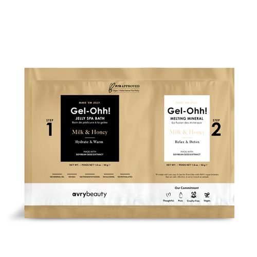 Avrybeauty Gel-Ohh! Kit de Pedicura 2 Pasos - Milk & Honey