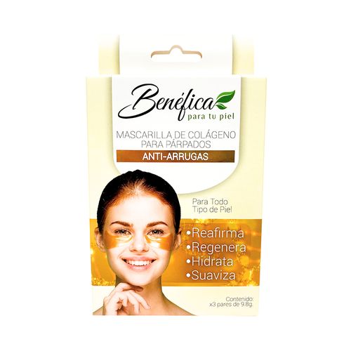 Benéfica Mascarilla de Colágeno para Parpados Anti-Arrugas X3 pares