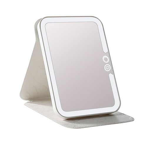Espejo Led Rectangular Mediano Estuche Blanco