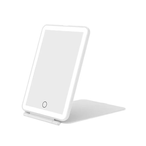 Espejo Led Recargable Pequeño Rectangular Blanco
