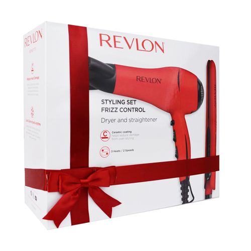 Revlon Set Secador de 1875w + Plancha de  1”  Color Rojo