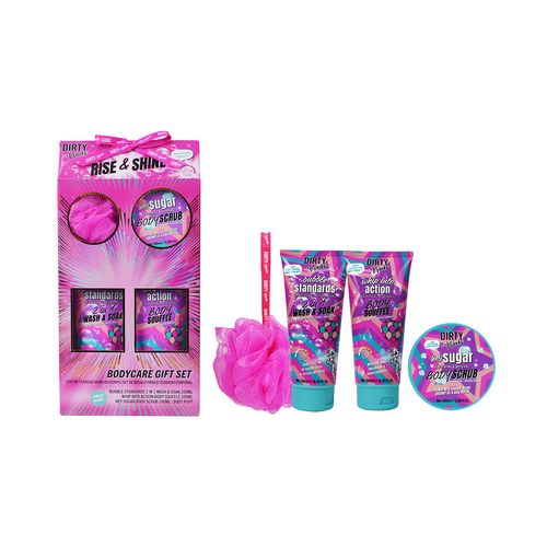 Dirty Works Rise & Shine Bodycare Gift Set | Tratamientos de Cuidado Corporal 4und.