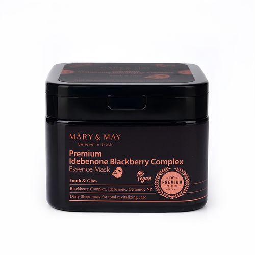 Mary&May Mascarillas en Esencia Premium de Idebenona y Complejo de Mora 20unds.