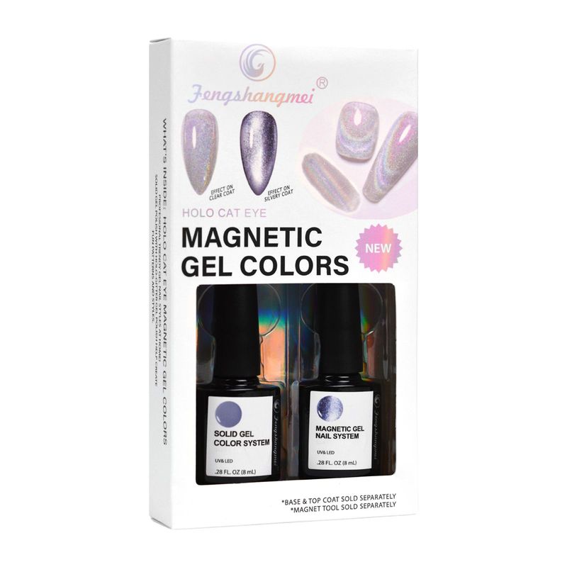 FSM FSM Set de Gel Magnético Ojo de Gato Holográfico Plateado - FSM ...